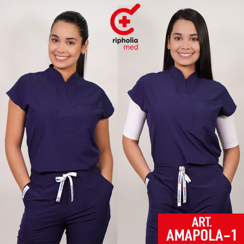 Delantal Amapola Azul Marino