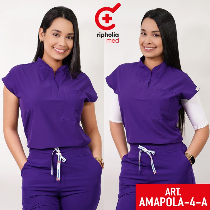 Delantal Amapola Morado