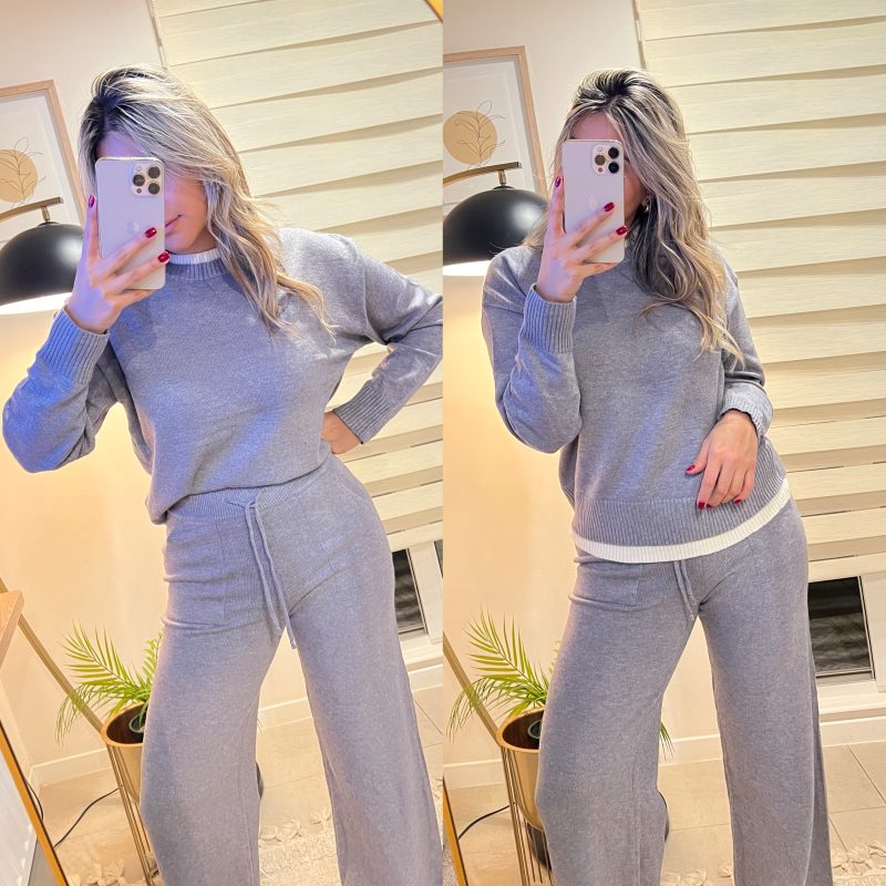 Conjunto lanilla Gris