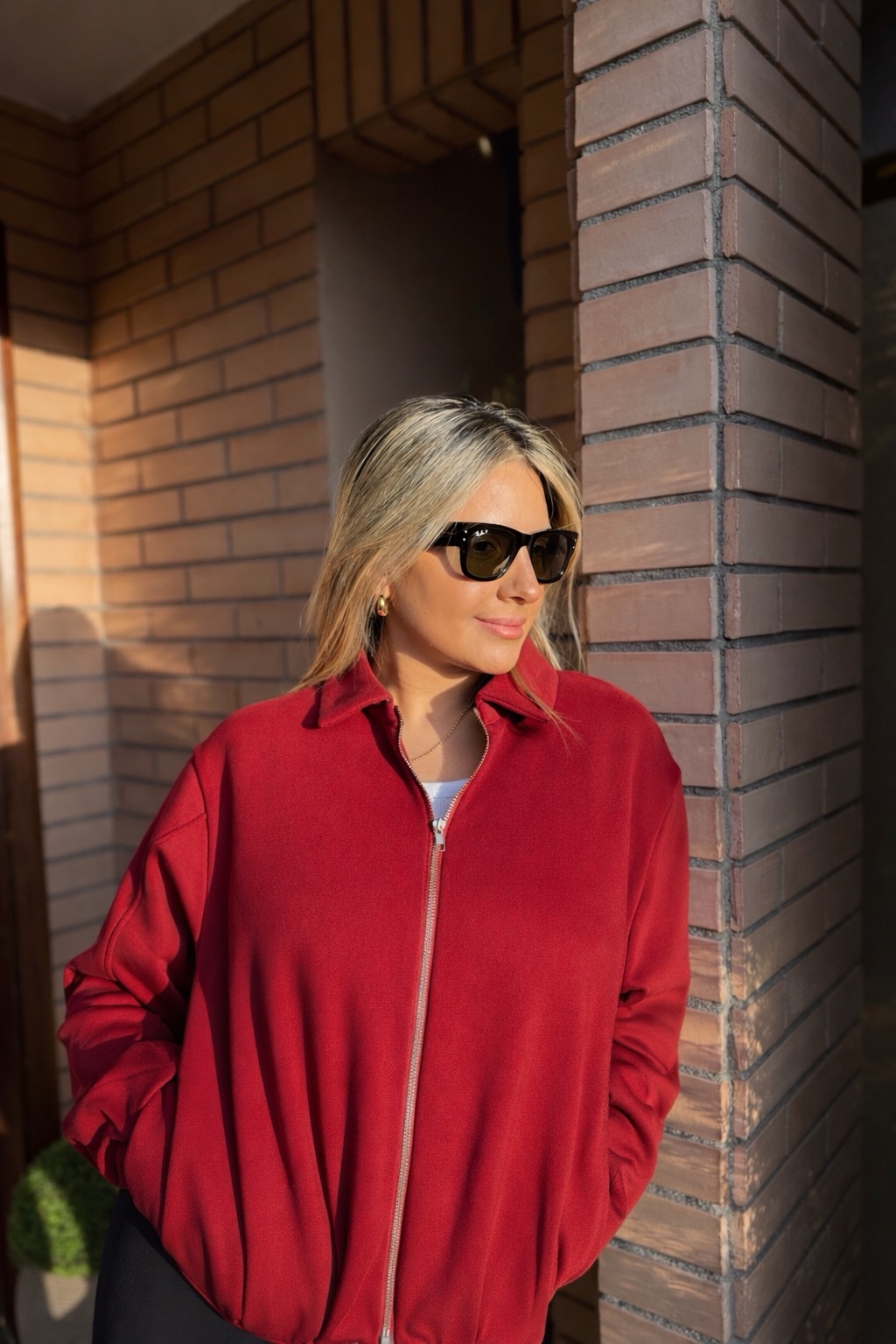 Chaqueta Algodón Rojo