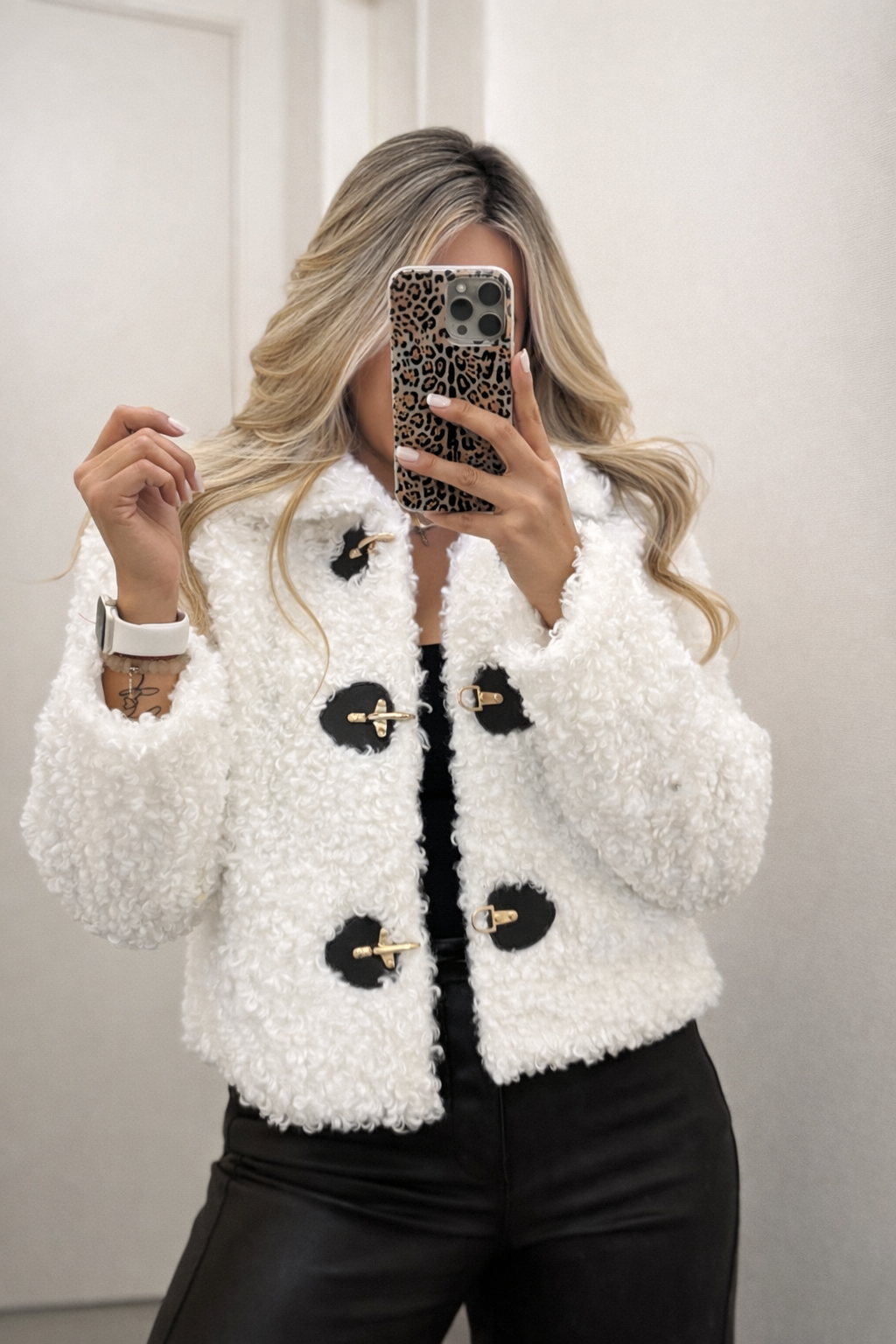 Chaqueta Teddy Blanca