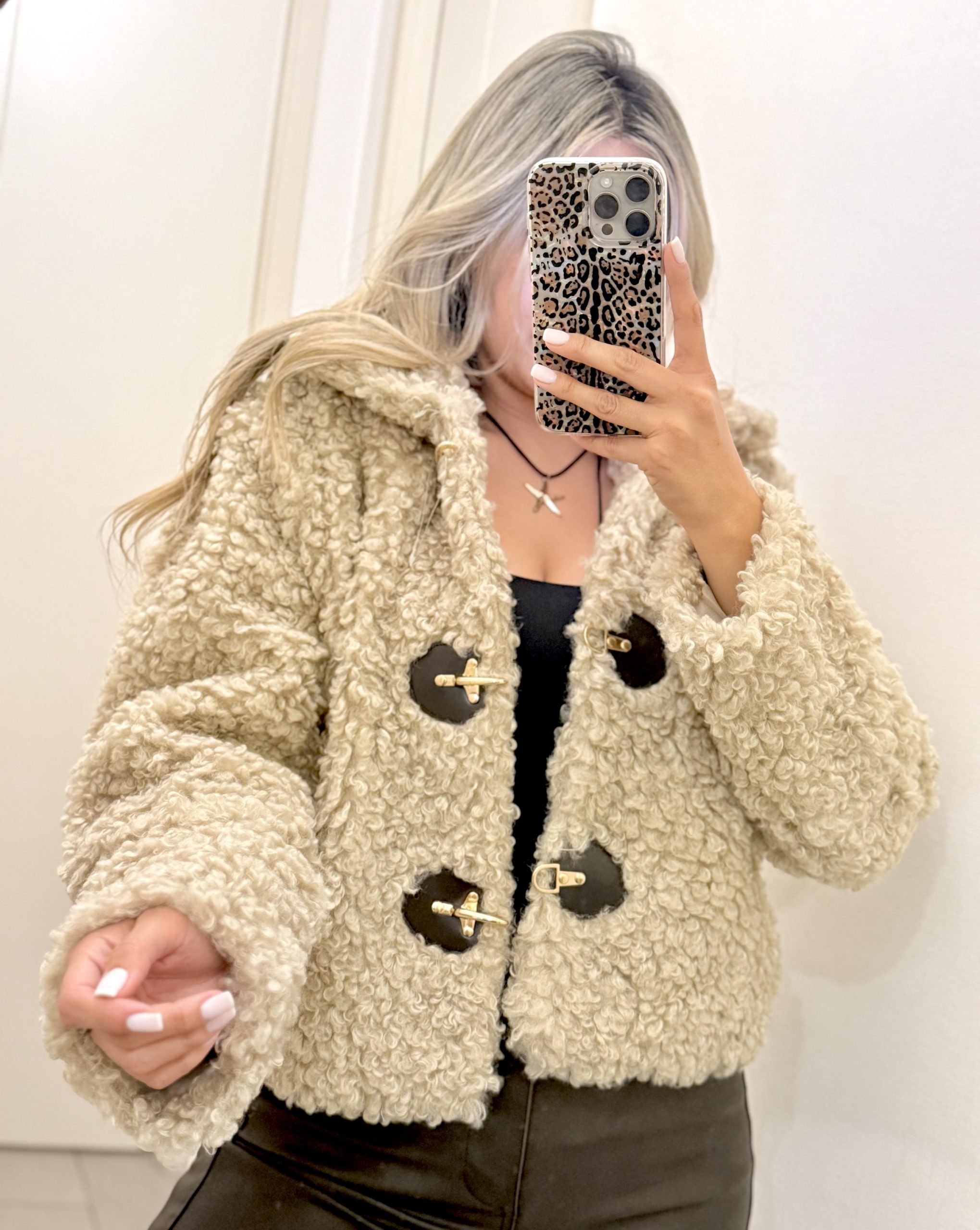 Chaqueta Teddy Beige - Imagen 3