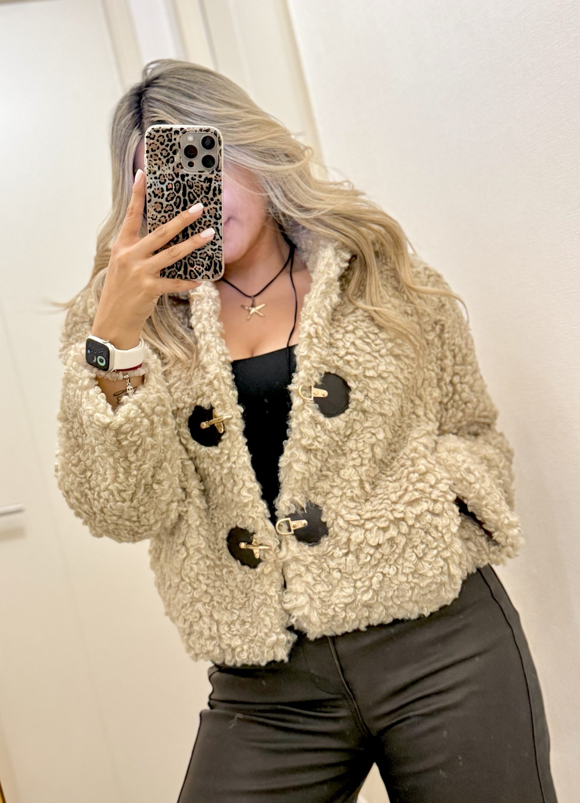 Chaqueta Teddy Beige - Imagen 4