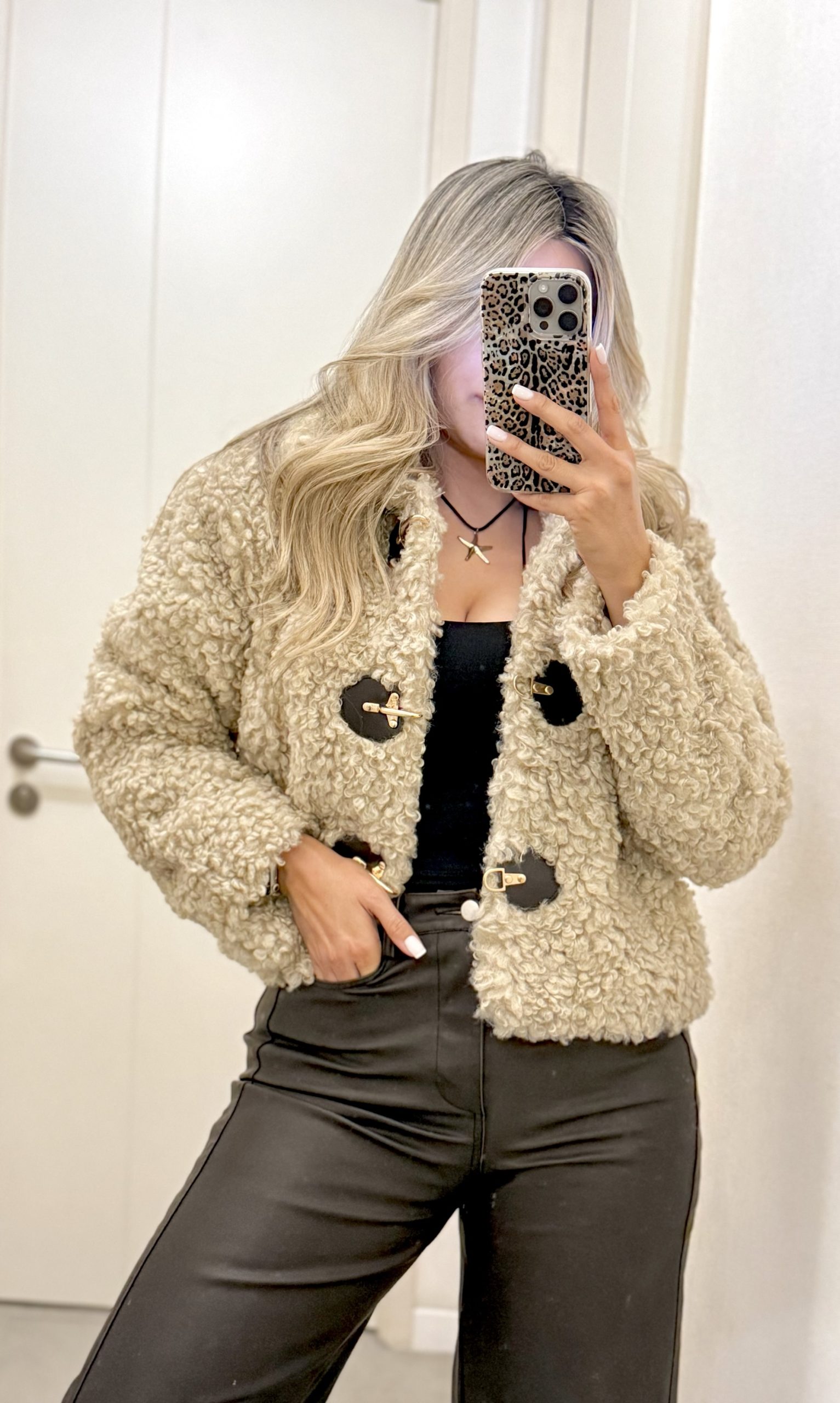 Chaqueta Teddy Beige - Imagen 2