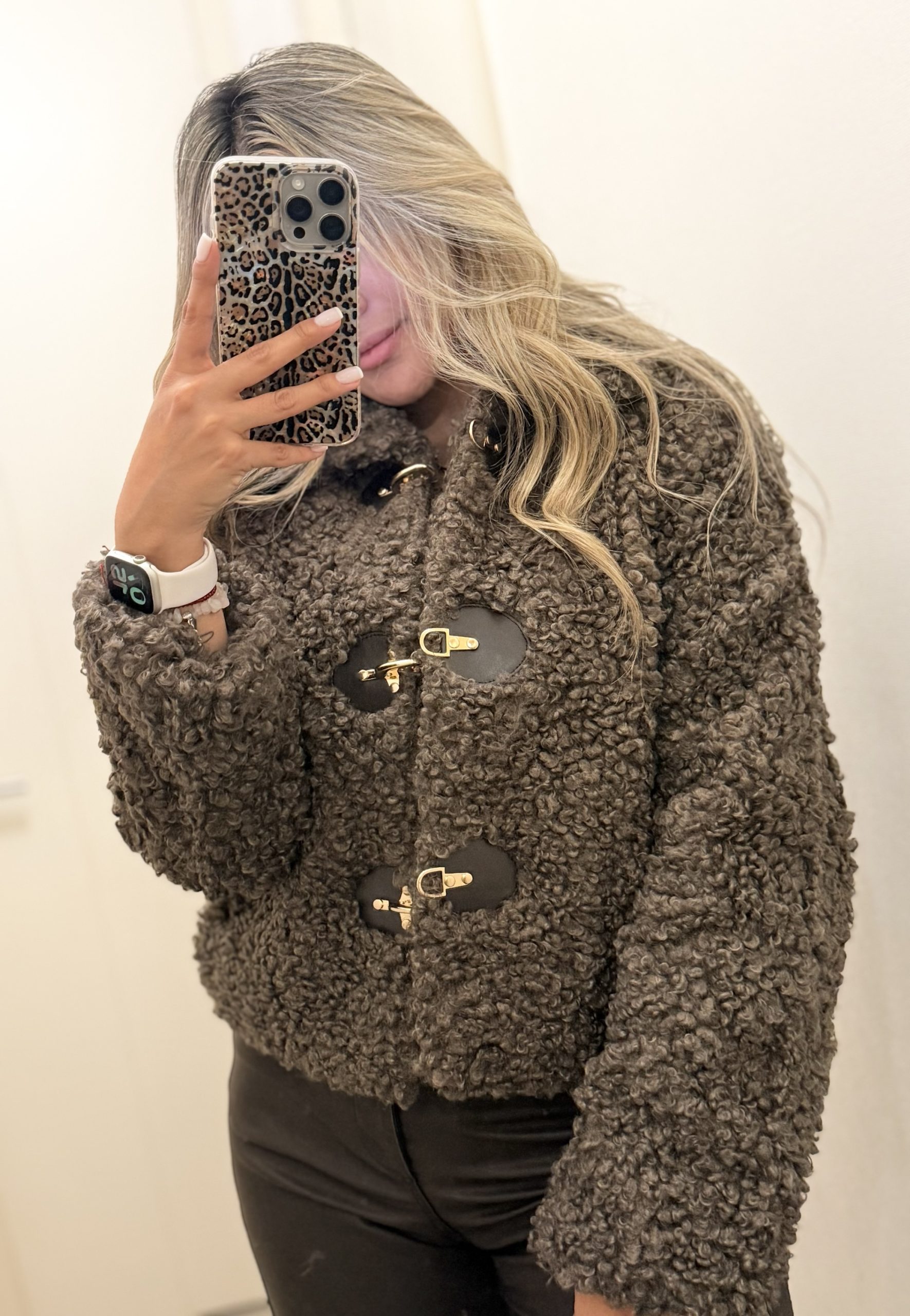 Chaqueta Teddy cafe - Imagen 2